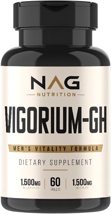 Pote de Vigorium-GH da NAG Nutrition com 60 tabletes